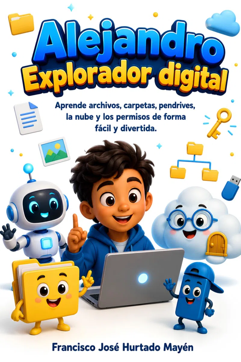 Alejandro, explorador digital: Mi primer libro de informática: archivos, carpetas, pendrives, nube e Internet