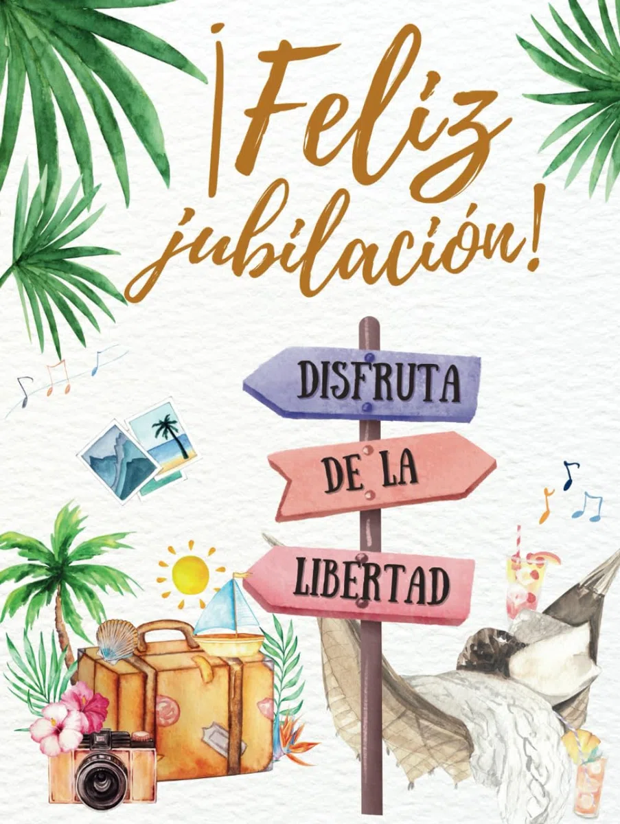 ¡Disfruta de la libertad! Feliz jubilación: Libro de firmas jubilación como tarjeta despedida compañero de trabajo para dedicatorias, recuerdos, ... Regalo hombre ó mujer. Elegante tapa dura