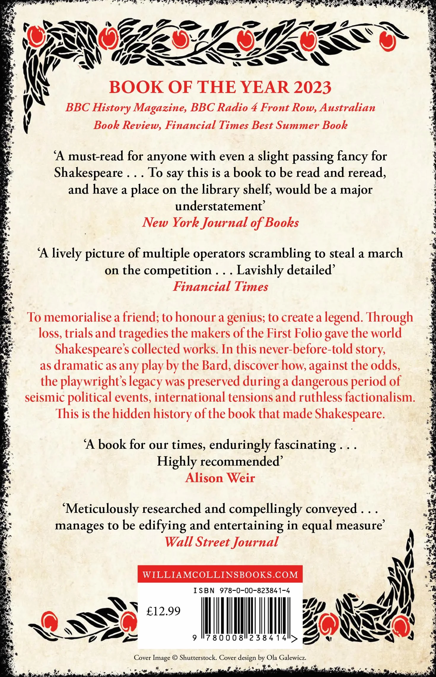 Shakespeare’s Book: The Intertwined Lives Behind the First Folio